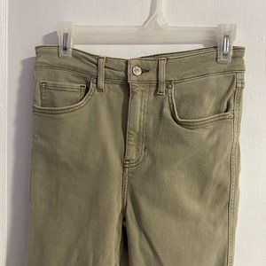 Free People Jegging jeans high rise raw edge